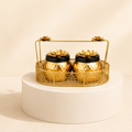 Gold Finish Dry Fruit Jar Set