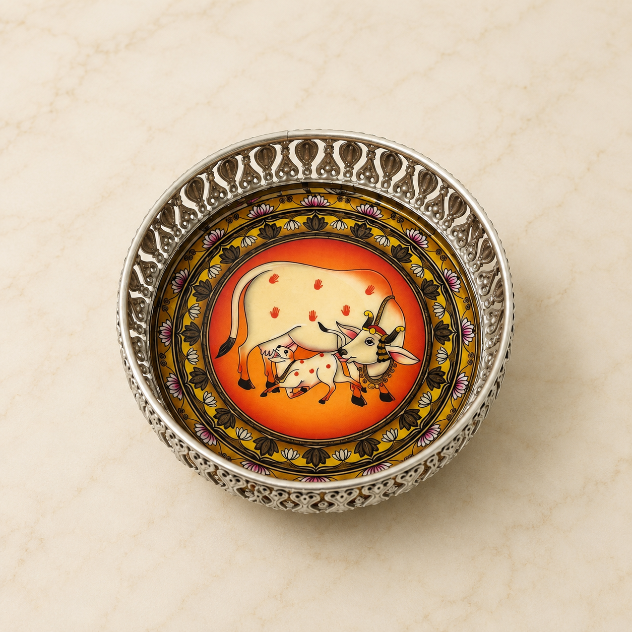 Premium 6 Inch German Silver Tray
