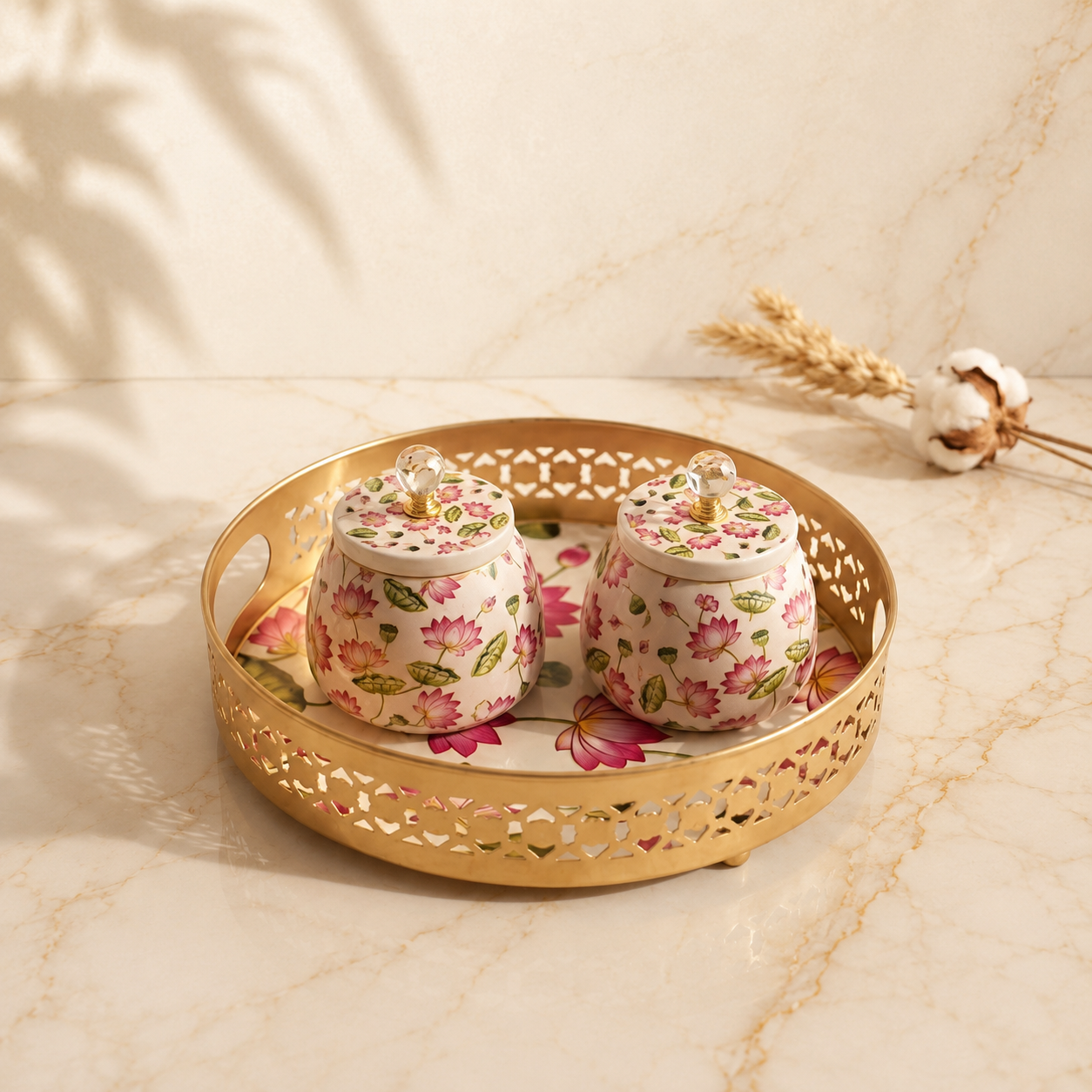 Floral Jar Duo