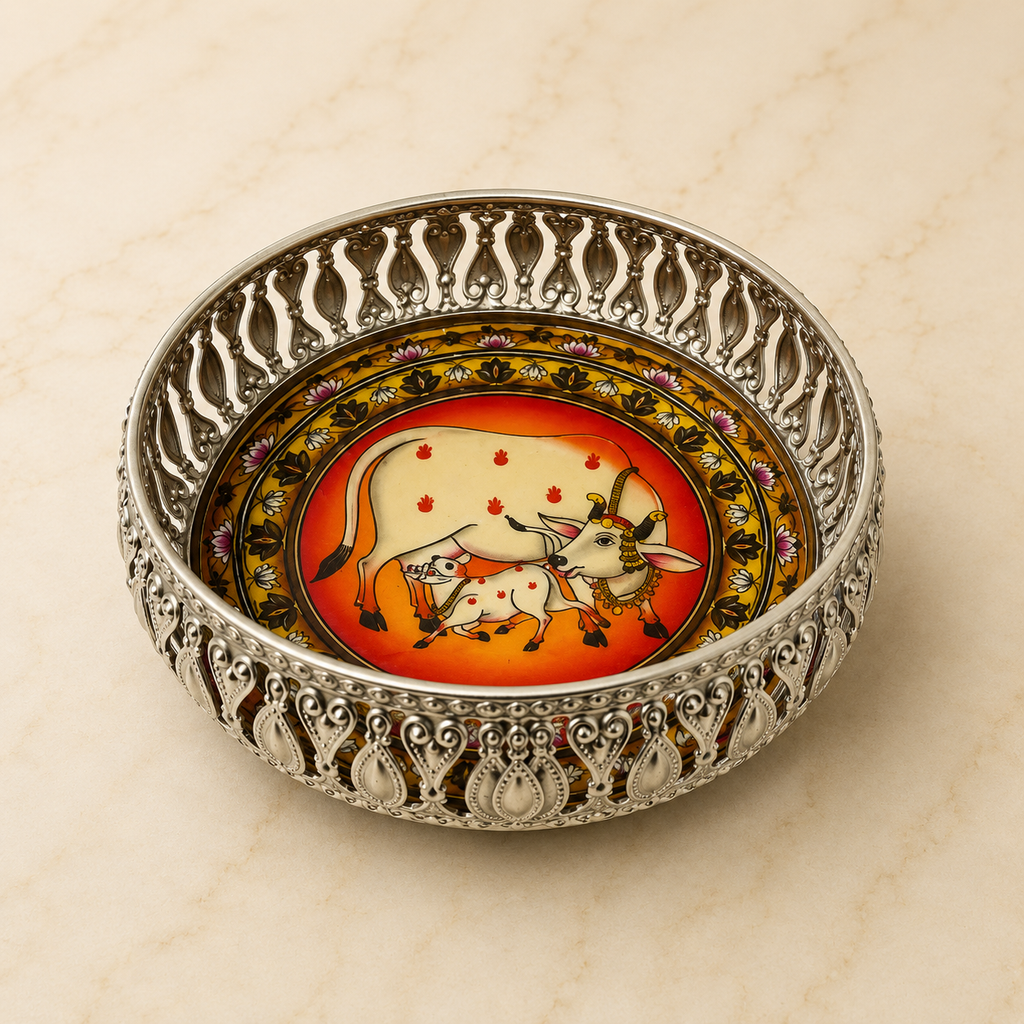 Premium 6 Inch German Silver Tray