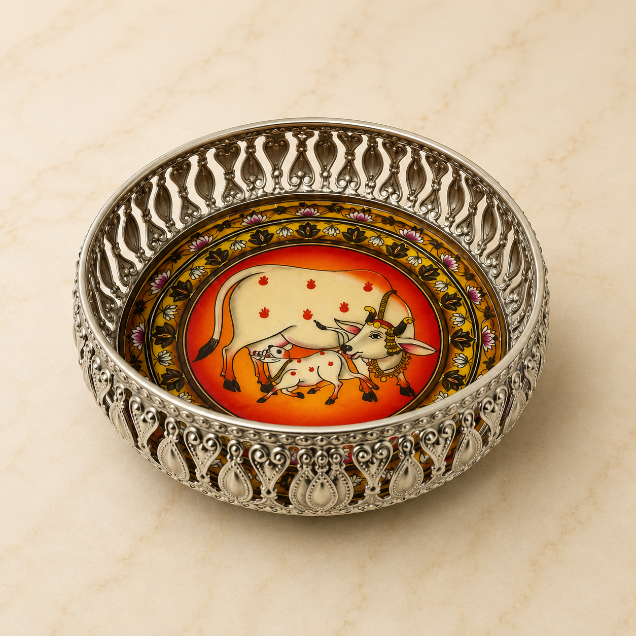 Premium 6 Inch German Silver Tray